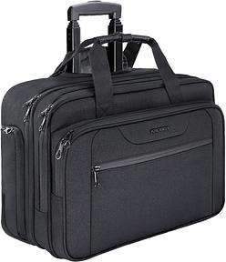 KROSER Trolley Business, Handgepäck Koffer, Rolling Case mit Rädern Bis zu 17,3 Zoll Laptop wasserdichte Übernacht-Rolltasche mit RFID-Taschen für Reisen/Schule/Männer/Frauen