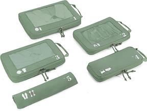 ECOHUB 5 Teilige Kompression Koffer Organizer Set für Rucksack Compression Packing Cubes Packwürfel