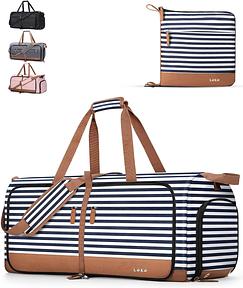 Lekesky Reisetasche Damen 80L Faltbare Reisetasche Weekender Sporttasche mit Schuhfach, wasserdichte Handgepäck Tasche