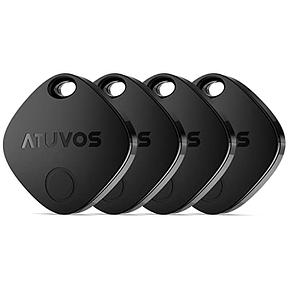 ATUVOS Air Tag Schlüsselfinder 4er Pack, Smart Tracker kompatibel mit Apple Wo ist? App (nur iOS)
