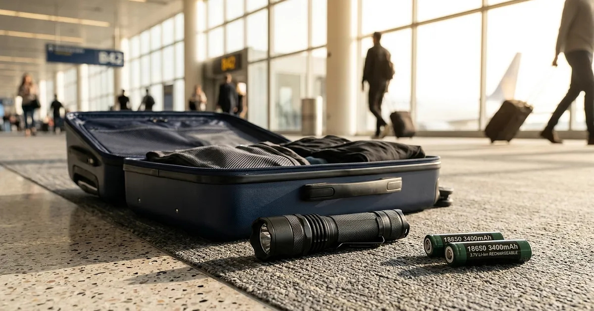 Taschenlampe im Handgepäck oder Koffer? Die Regeln 2026