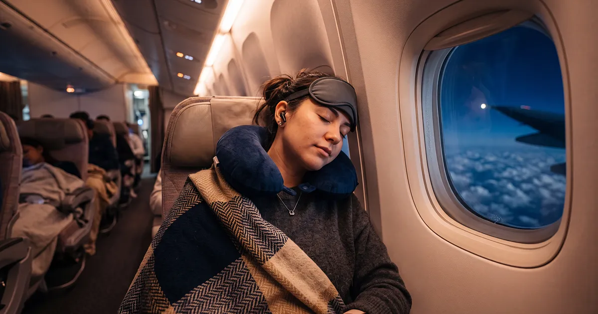 Im Flugzeug schlafen: 7 Tricks die wirklich funktionieren (und welche Gadgets helfen)