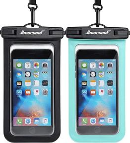 Hiearcool Waterproof Phone Pouch, Waterproof Phone Case, Black&Green 2-Pack | Durable multilayer IPX8 protection; touchscreen access and fit up to 8.9 inches; cruise essentials 2026 for beach and pool