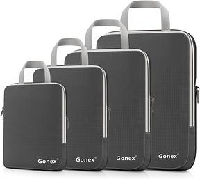 Gonex Kompressions-Packwürfel 4er Set Kofferorganizer