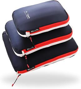 NORDKAMM Profi-Packtaschen mit Kompression, ultraleichtes Koffer-Organizer Set