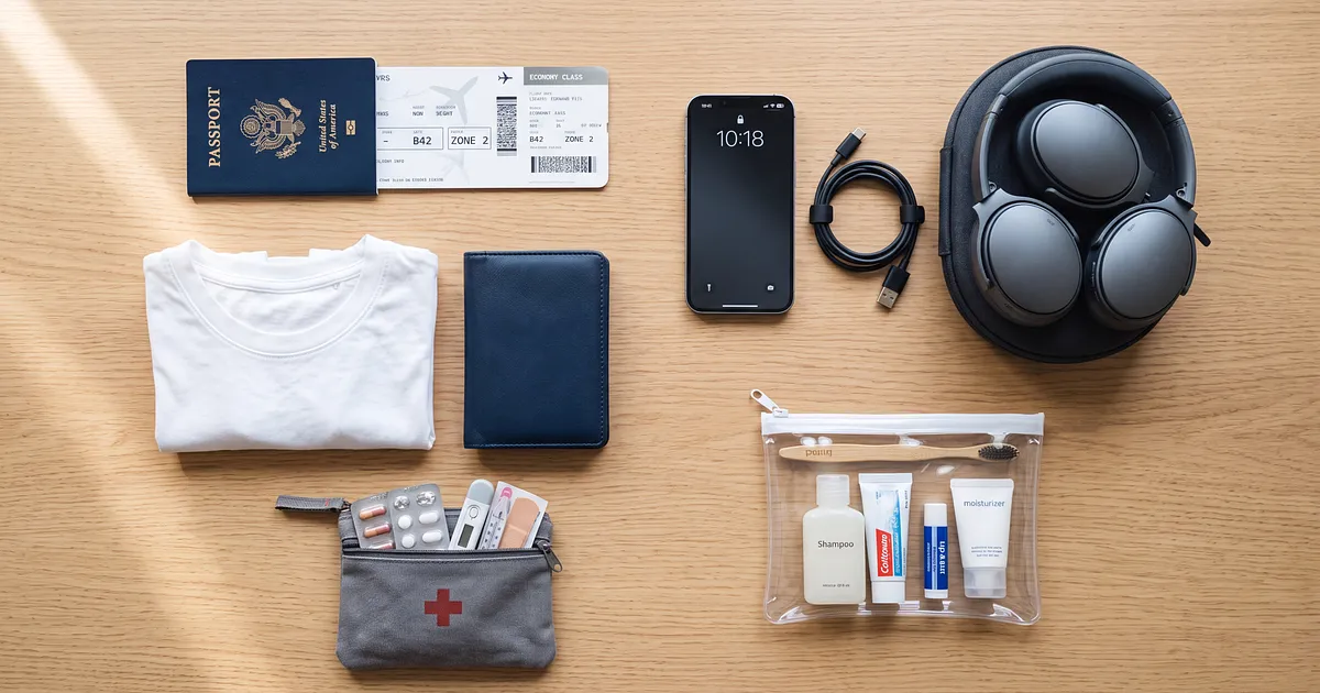 Handgepäck Packliste: Was wirklich rein muss