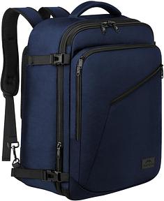 MATEIN 40L Rucksack Handgepäck Flugzeug, Erweiterbar 50x35x20cm Herren Handgepäck Rucksack Leichtgewicht