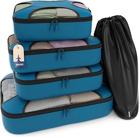 Shacke Packwürfel 4er Set mit Wäschebeutel - Reiseorganisierer