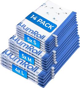 myHodo Vakuumierbeutel zum Rollen (14 Stück) für Kleidung, 3 Größen, Kompressionsbeutel, große Reise Vakuumbeutel