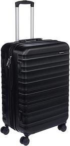 Amazon Basics Erweiterbarer Hartschalenkoffer ABS-Reisegepäck mit 4 Spinner-Doppelrollen, kratzfest und leicht