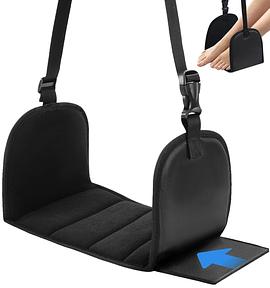 M MOACC Aeroplane Footrest Foot Hammock, Footrest Made of Premium Memory Foam, Portable Adjustable Aeroplane Leg Rest, Non-Collide Footrest Provides Relaxation and Comfort for Long Flights