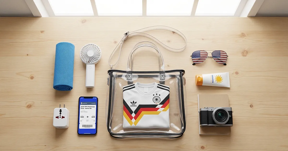 WM 2026 Packliste: Was deutsche Fußball-Fans für die USA-Reise wirklich brauchen