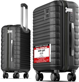 Travely Premium Handgepäck Koffer 55x40x20cm - passend für Ryanair, Lufthansa, Eurowings