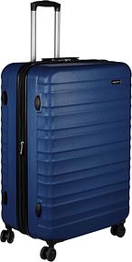 Amazon Basics Hartschalenkoffer XL, 78 x 52,6 x 32 cm, erweiterbar, Marineblau