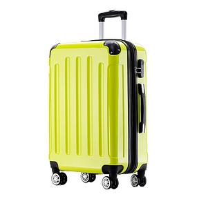 Beibye 2048 Hard Shell Trolley Suitcase with Twin Rollers in a Set with Sizes M, L, XL, Available in 15 Colours PC, Green