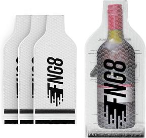 Wiederverwendbare Wein Beutel für Reisen [4 Stk] – Auslaufsichere Verpackung für Flugzeuge