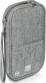 BOACAY Reisepass Tasche mit RFID, Reiseunterlagen Organizer für Damen & Herren, Familie Reiseorganizer, wasserdichte Hülle, Etui für Tickets, Geld, Karten