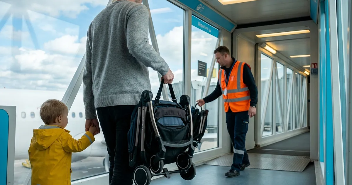 Kinderwagen und Reisebuggy im Flugzeug 2026: Regeln, Kosten, Modelle