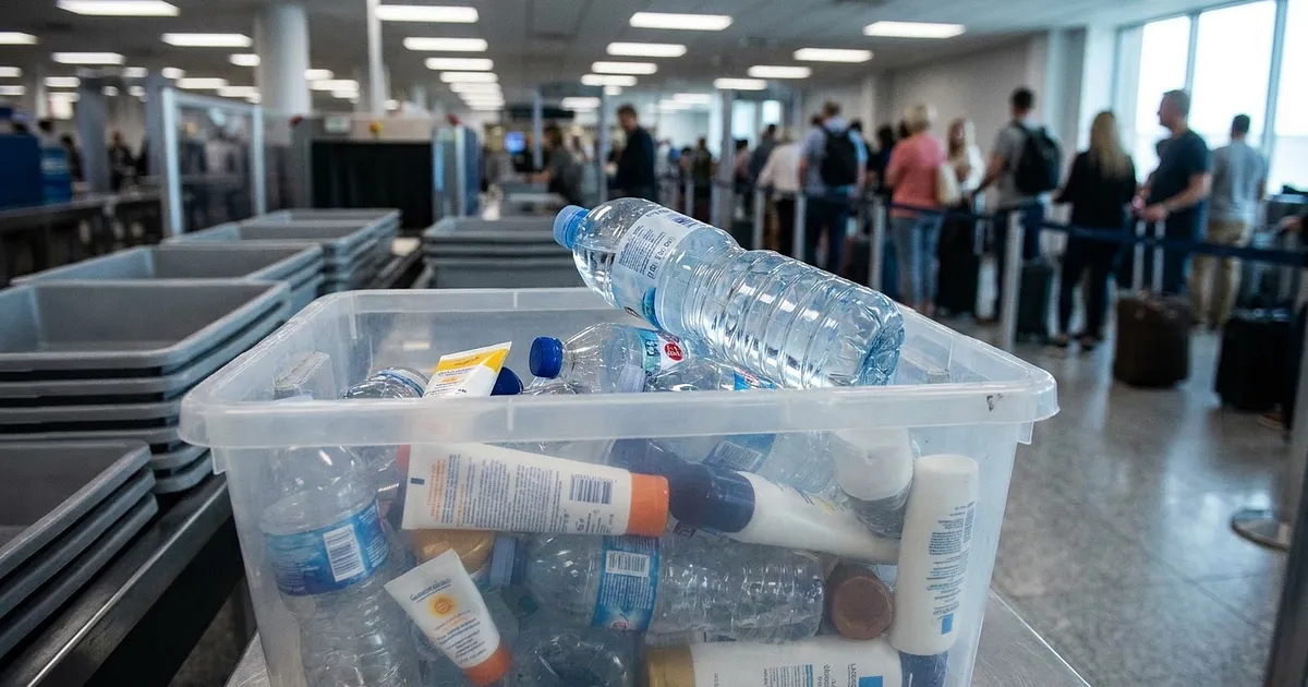 CT Scanners at the Airport, Liquids Gone at the Connection: the 2-Litre Trap