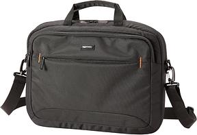Amazon Basics Laptoptasche, Kompakte Umhängetasche mit Zubehörfächern, für Laptops bis zu 15,6 Zoll