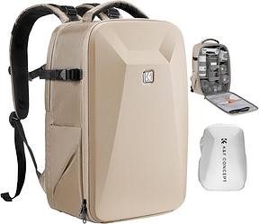 K&F CONCEPT Kamerarucksack mit Hartschale, 15,6 Zoll Laptopfach, für DSLR & Drohne