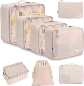BAGAIL 8-teilige Packwürfel Set, Kofferorganizer Packtaschen für Reisen und Urlaub
