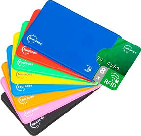 fouraces 8X RFID Blocker Schutzhülle für Kreditkarten und EC Karten