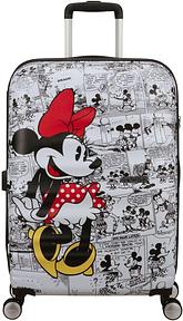 American Tourister Wavebreaker Disney FL - Spinner M, Koffer, 67 cm, 64 L, Mehrfarbig (Minnie Comics White)