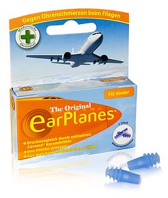 EarPlanes Kinder - Ohrstöpsel zum Druckausgleich im Flugzeug, 2 Stück