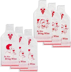 Wein Cush Weinflaschen-Reiseschutz, 6er-Set wiederverwendbar