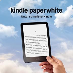 Amazon Kindle Paperwhite (neueste Generation) – Unser schnellster Kindle, mit neuem 7-Zoll-Display und wochenlanger Akkulaufzeit – 16 GB – ohne Werbung – schwarz