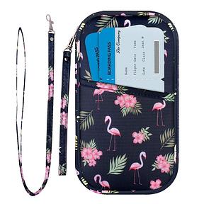 jiemei RFID-Familienpasshülle, wasserdicht, Reisedokumenten-Organizer, Kreditkarten-Clutch, Tasche für Männer und Frauen