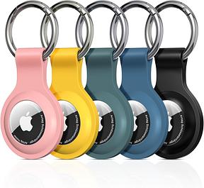 PESTON AirTag Silikon Schutzhülle 5er Set – Kratzfest & stoßfest, für Schlüssel, Koffer & Tasche