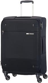 Samsonite Base Boost - Weichgepäck Koffer 66 cm Mittelgroß, Trolley Koffer mit 4 Rollen, TSA-Schloss, Leicht & Erweiterbar, 67.5 L, Schwarz (Black)