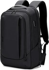 FENRUIEN Erweiterbarer Laptop Rucksack 26L-38L Business Rucksack 15.6 Zoll mit USB-Ladeanschluss für Herren und Damen