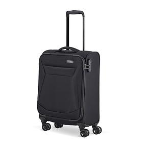 Travelite Handgepäck Trolley klein, Chios, Weichschale, 55x39x20 cm, 2,4 kg, mit 4 Doppelrollen & Zahlenschloss – Koffer passend für Lufthansa, Swiss, Eurowings, Ryanair, easyJet