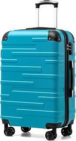 COOLIFE Hartschalen-Koffer Rollkoffer Vergrößerbar ABS mit TSA-Schloss und 4 Rollen