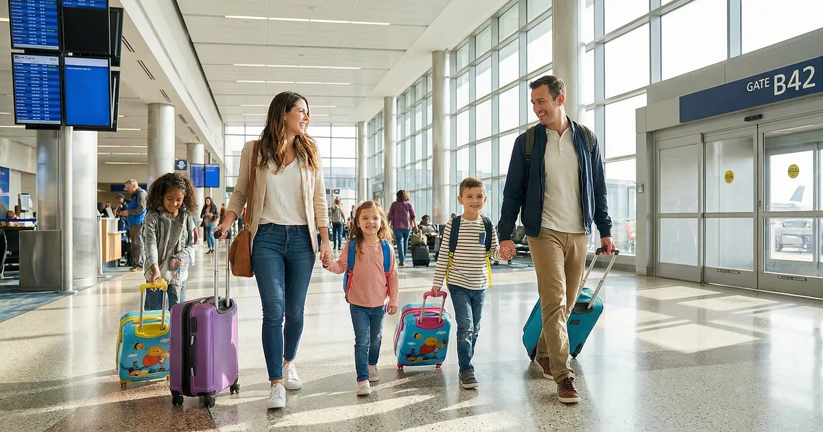 Fliegen mit Kindern: So gelingt das Gepäck mit 2 Kids ohne Chaos